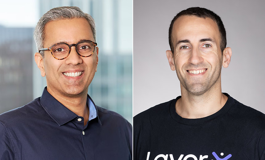 Akamai Technologies and LayerX logos representing the $205 million deal to advance AI browser security and Zero Trust enterprise controls