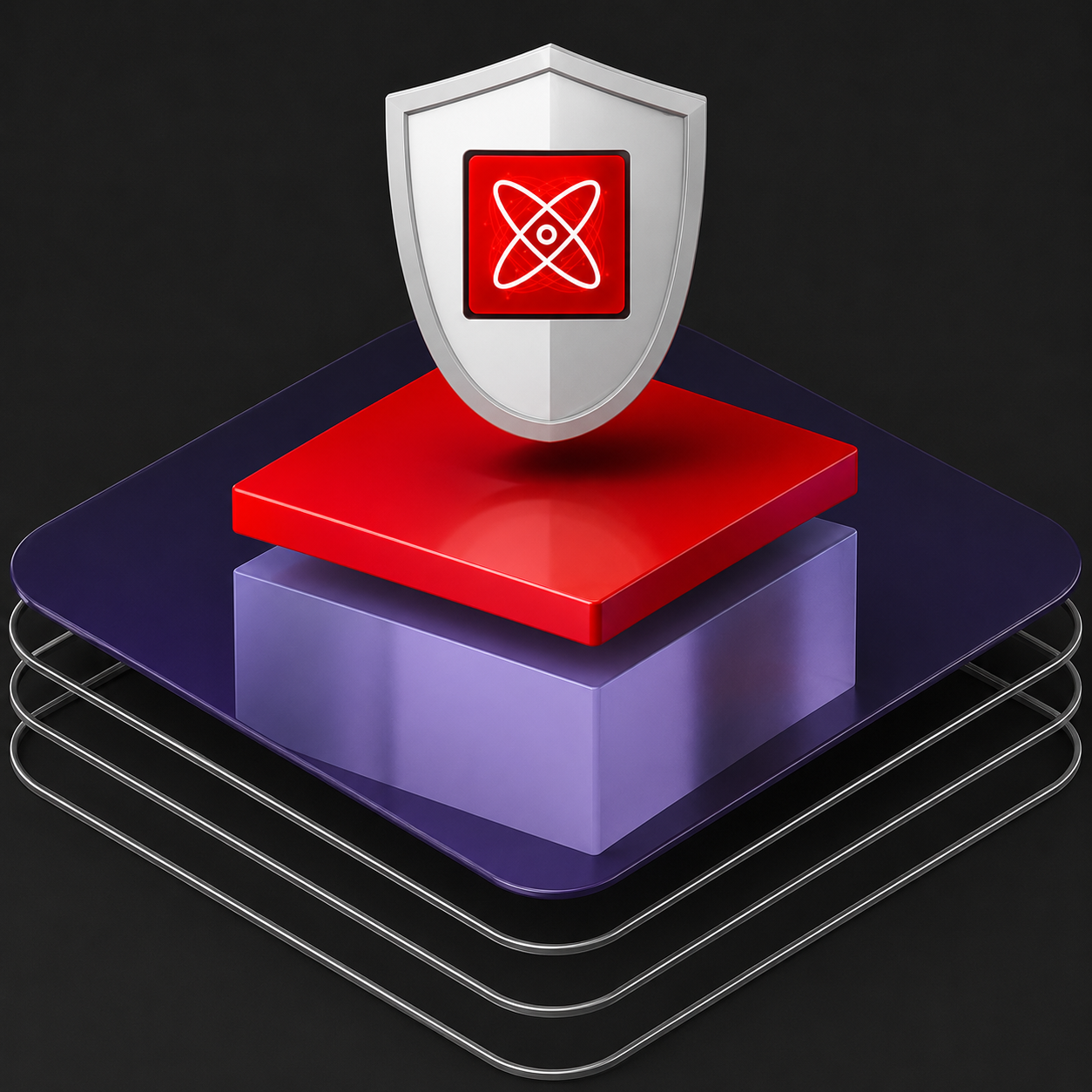 Red Hat Enterprise Linux post-quantum cryptography shield diagram on blue background