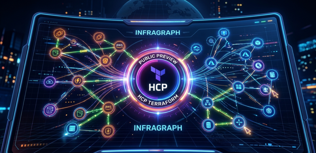 HCP Terraform Infragraph dashboard showing unified infrastructure knowledge graph across multi-cloud environments