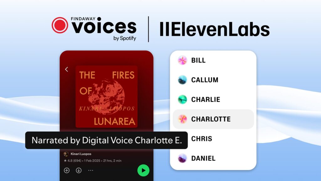Spotify Now Lets Authors Create AI Audiobooks Using ElevenLabs