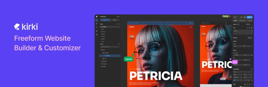 Kirki WordPress Builder Gives Designers a True Freeform Canvas