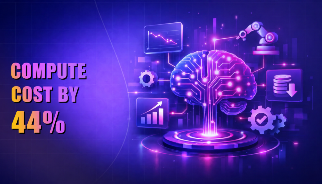 Datadog Cost Management chart showing daily Spark compute costs falling from $1.89k to $1.17k after AI-assisted optimization