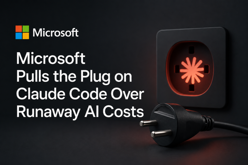 Microsoft Pulls the Plug on Claude Code Over Runaway AI Costs