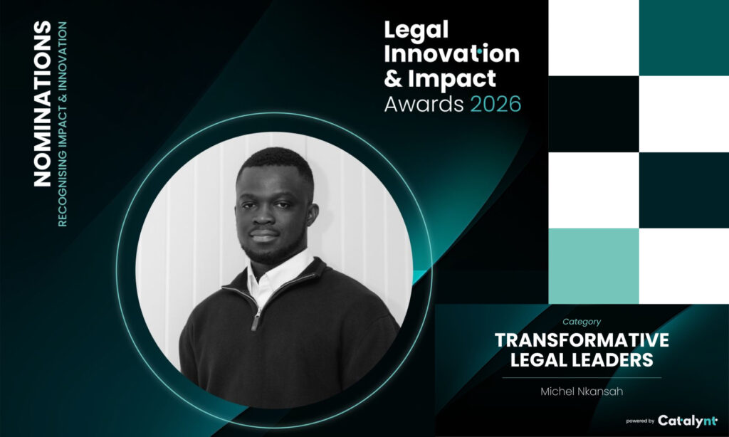 Building at the Intersection of Law and Tech, Michel A. Nkansah Shortlisted for Transformative Legal Leaders Award 2026