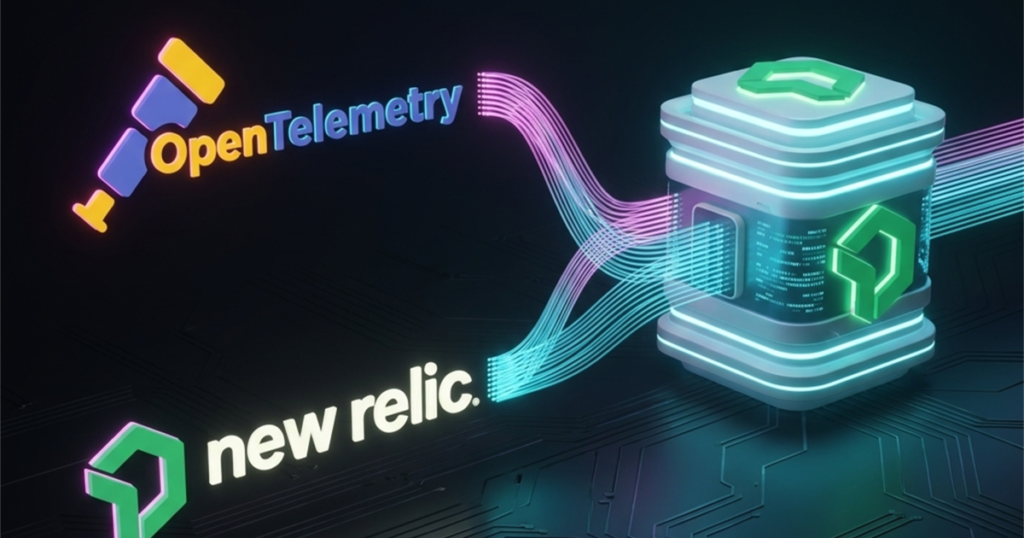 New Relic hybrid agent bridging OpenTelemetry API with APM pipeline for vendor-neutral observability