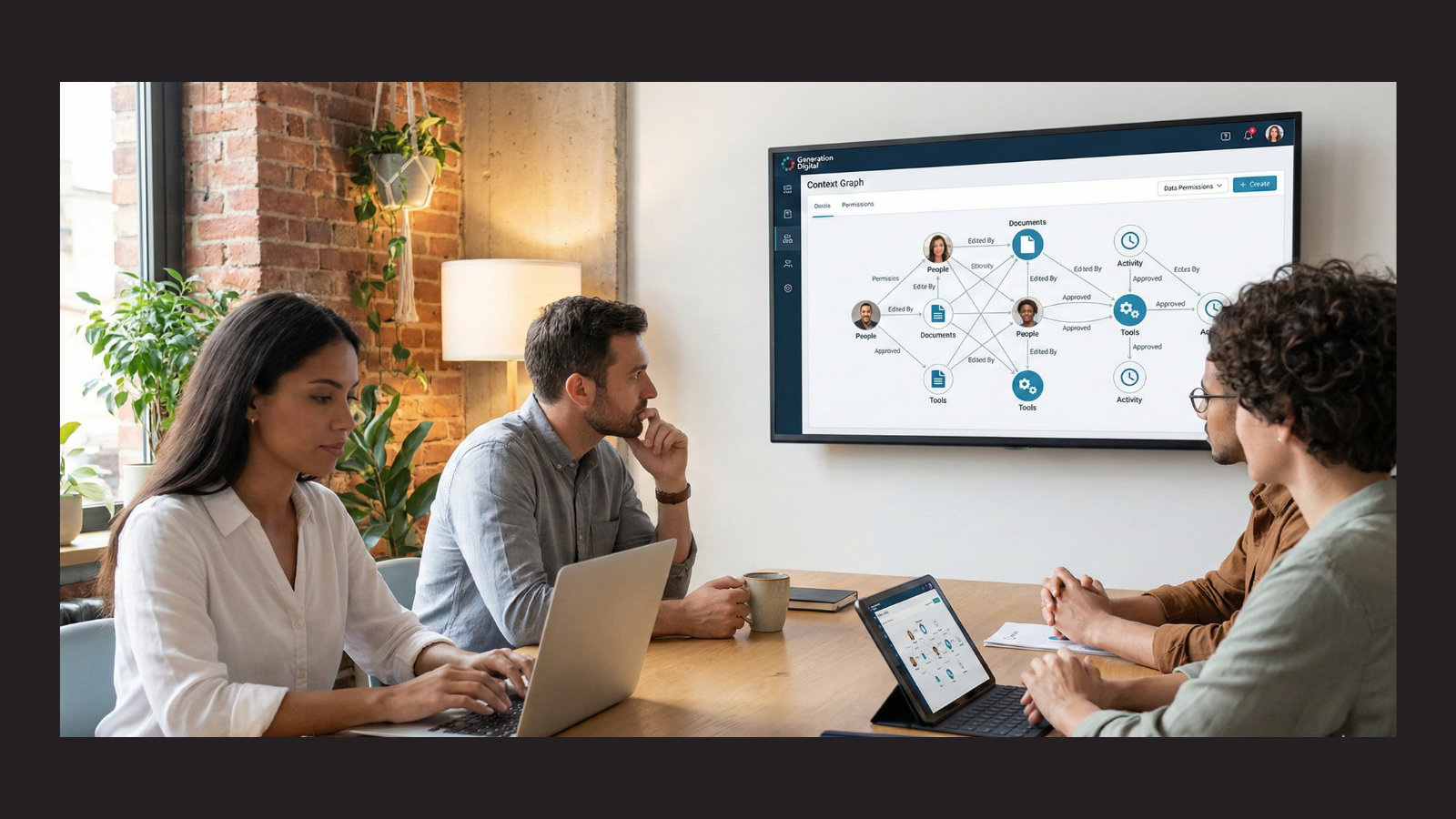 Developer working with AI coding agents and context graphs in a modern API workspace
